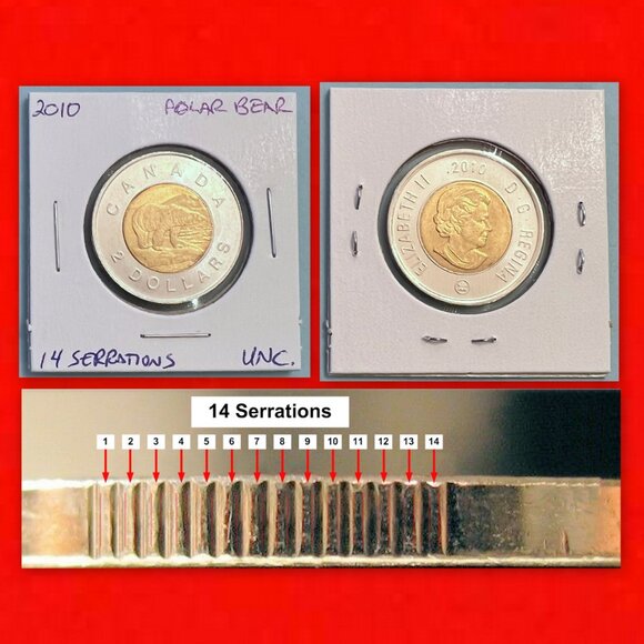 Canada 2010 Exclusive Set of 4 x $2 Toonie Coins! - Picture 4 of 16